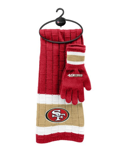 San Francisco 49ers Scarf Glove Gift Set
