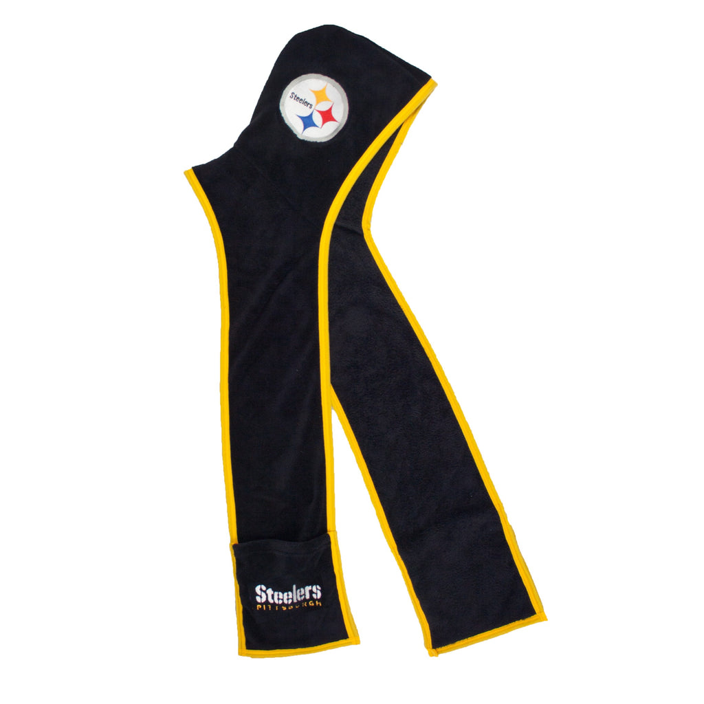 Pittsburgh Steelers Ultra Fleece Hoody Scarf