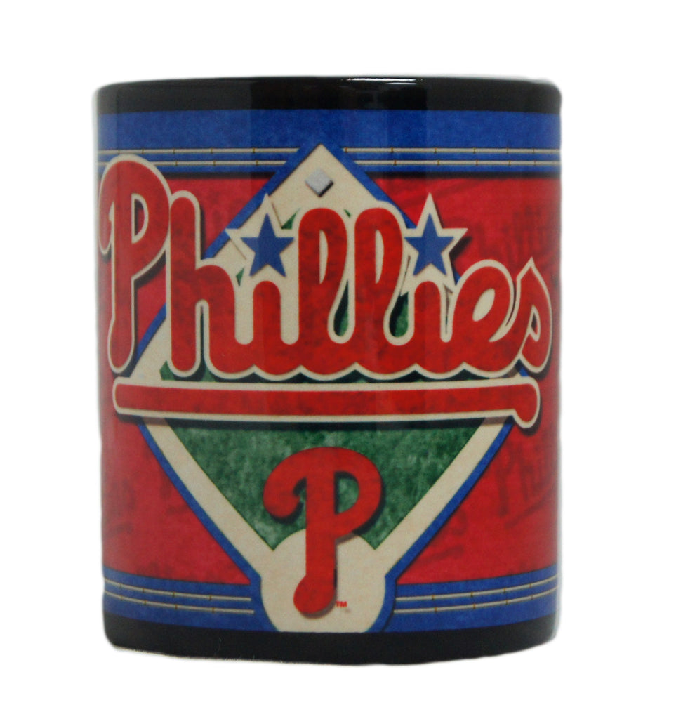 Philadelphia Phillies 11 Oz. Black Felt Mug