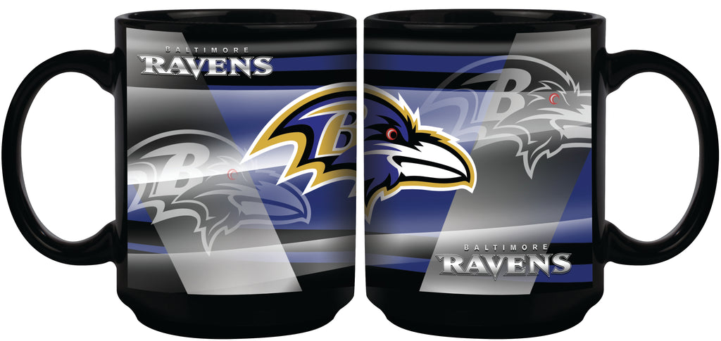 Baltimore Ravens 11oz. Shadow Sublimated Coffee Mug - Black