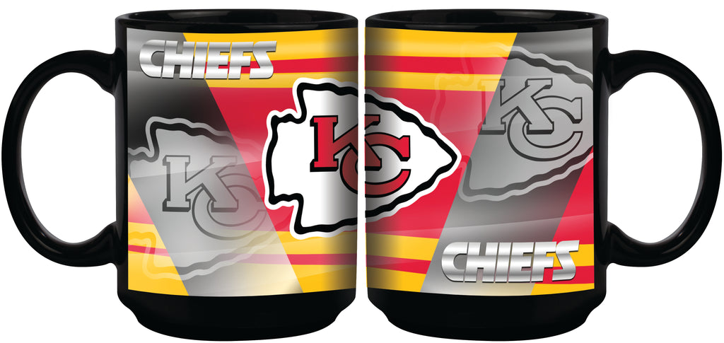 Kansas City Chiefs 11oz. Shadow Sublimated Coffee Mug - Black