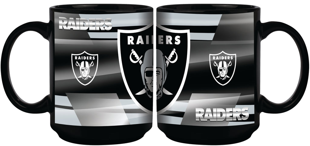 Las Vegas Raiders 11oz. Shadow Sublimated Coffee Mug - Black