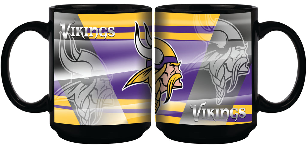 Minnesota Vikings 11oz. Shadow Sublimated Coffee Mug - Black