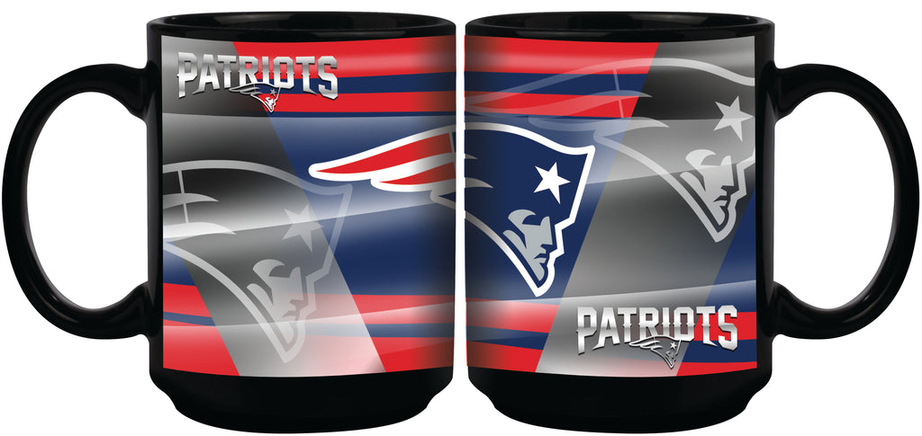 New England Patriots 11oz. Shadow Sublimated Coffee Mug - Black
