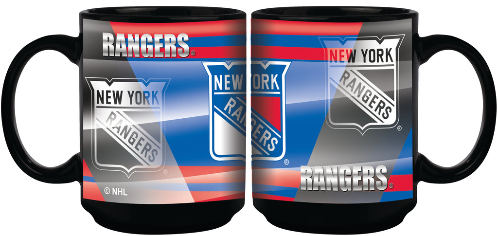 New York Rangers 11oz. Shadow Sublimated Coffee Mug - Black