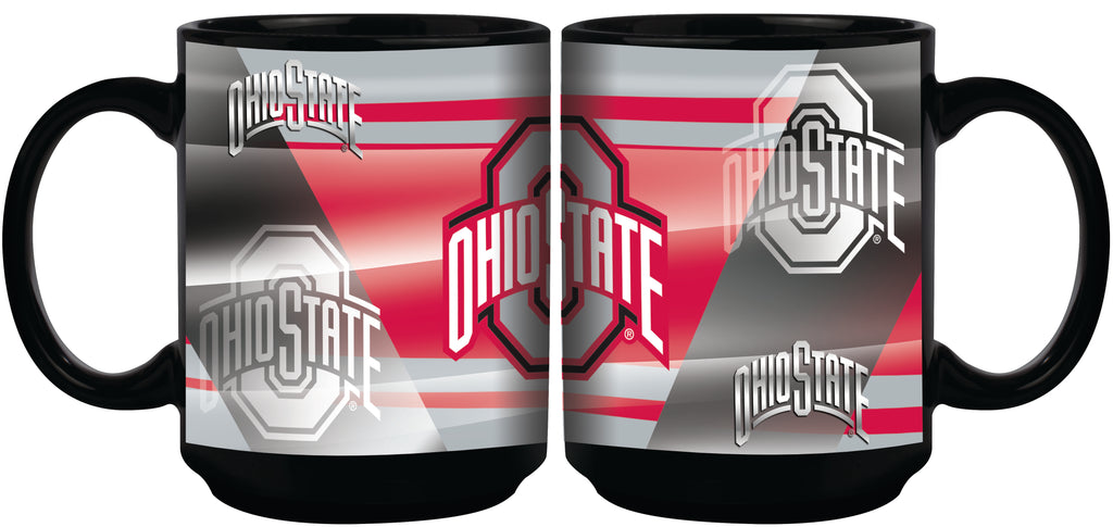 Ohio State Buckeyes 11oz. Shadow Sublimated Coffee Mug - Black