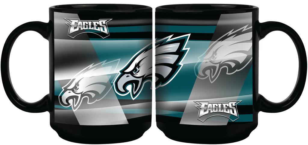 Philadelphia Eagles 11oz. Shadow Sublimated Coffee Mug - Black