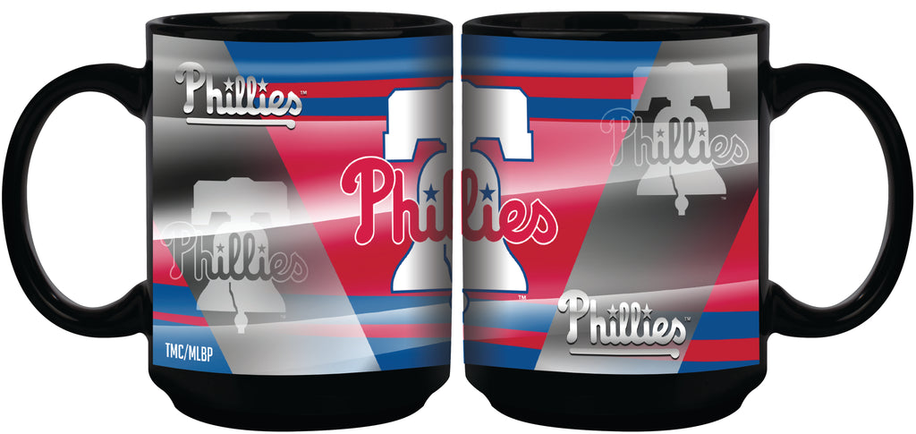 Philadelphia Phillies 11oz. Shadow Sublimated Coffee Mug - Black
