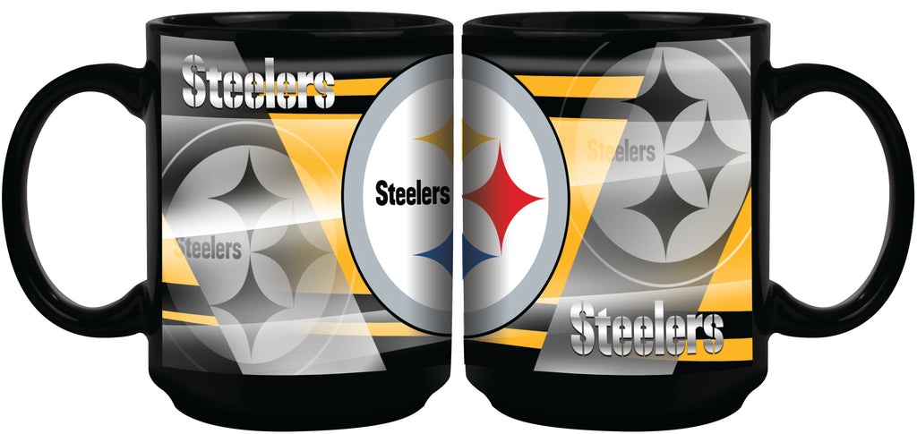 Pittsburgh Steelers 11oz. Shadow Sublimated Coffee Mug - Black