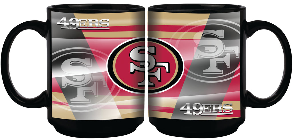 San Francisco 49ers 11oz. Shadow Sublimated Coffee Mug - Black