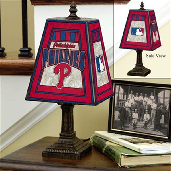 Philadelphia Phillies 14" Art Glass Lamp