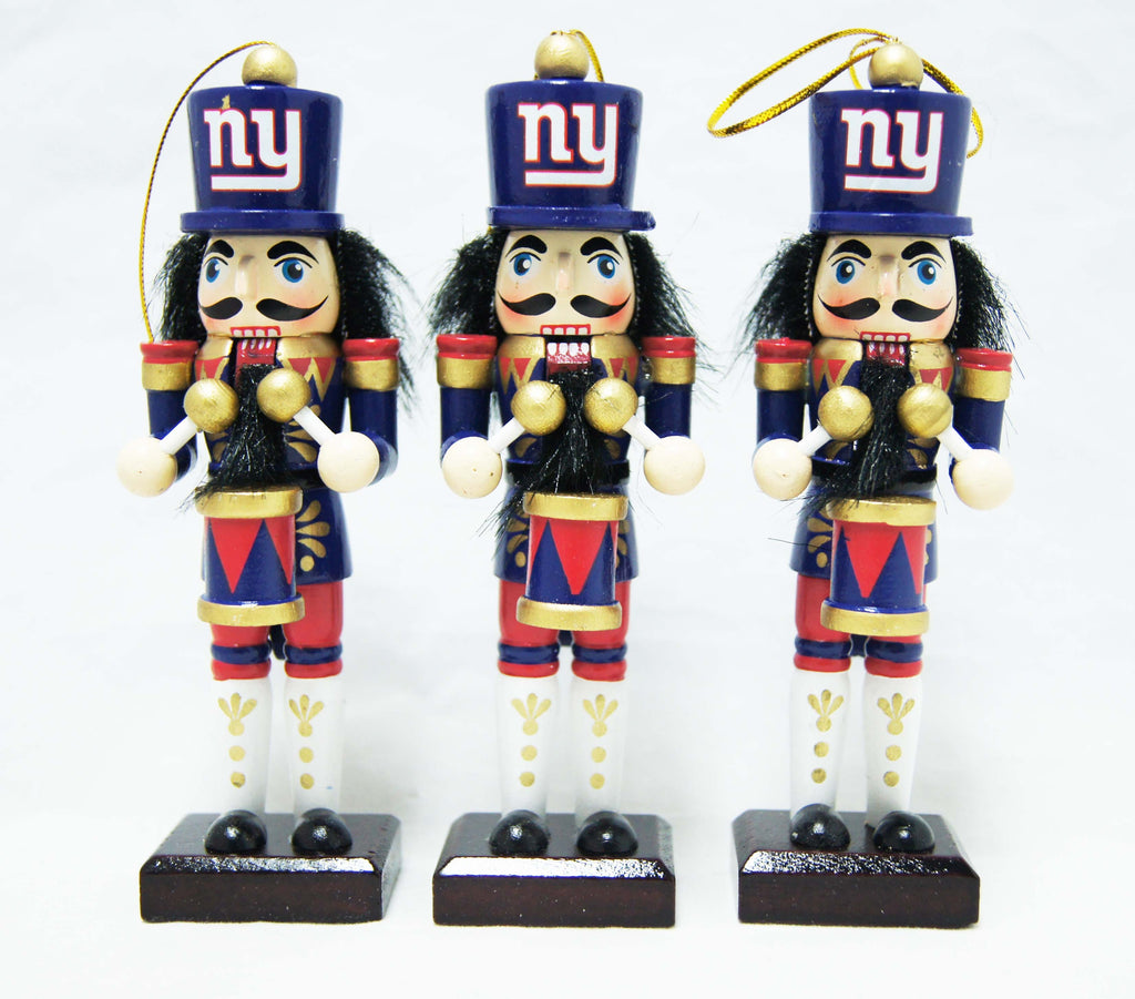 New York Giants 3pc Nutcracker Ornament