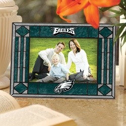 Philadelphia Eagles Art Glass Frame Hor