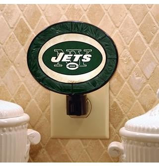 New York Jets Art Glass Night Light