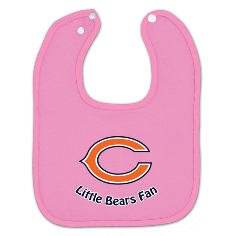 Chicago Bears Baby Bib (Pink)