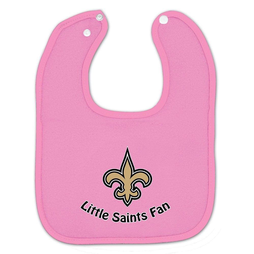 New Orleans Saints Baby Bib (Pink)