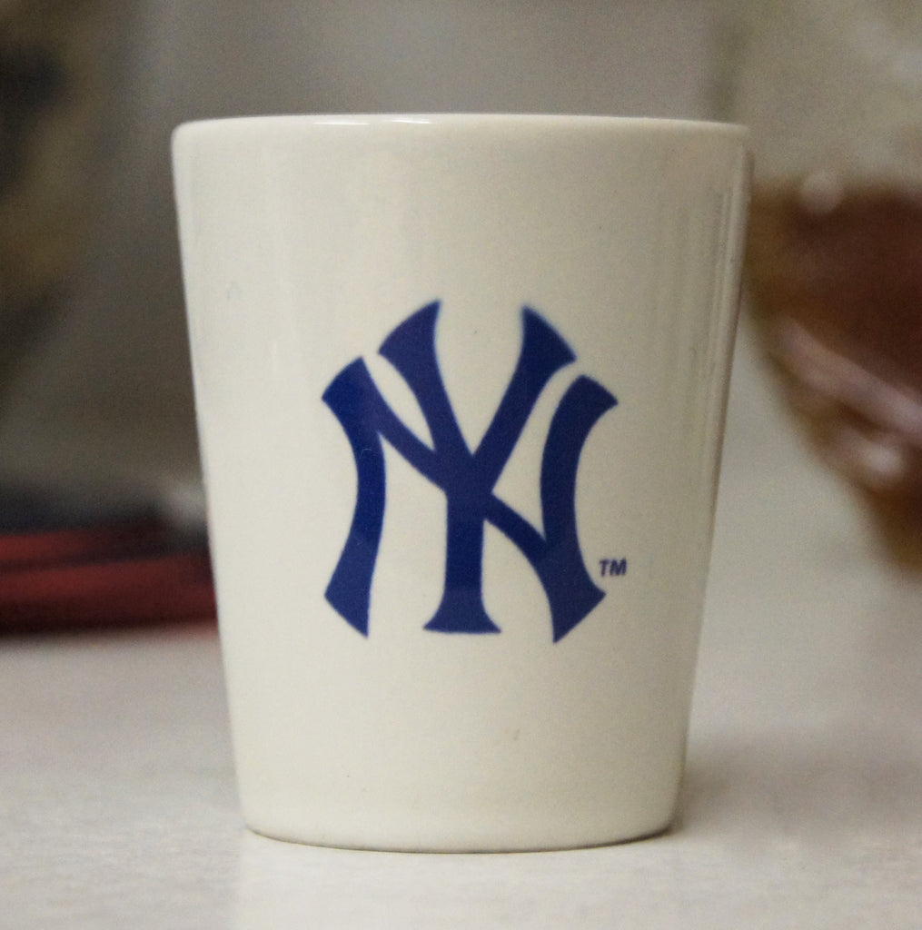 New York Yankees White Shot Glass