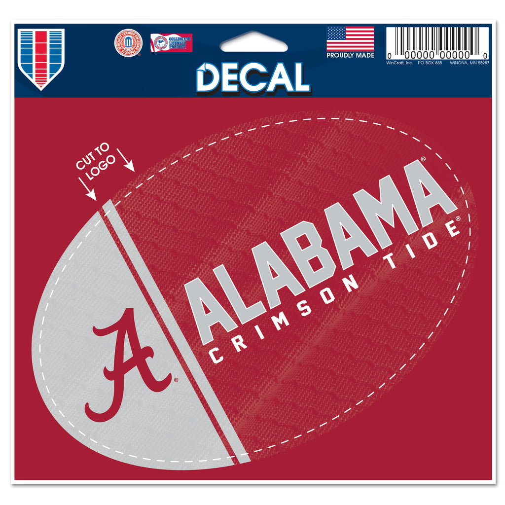 Alabama Crimson Tide 5.75" x 5.5" Oval Decal