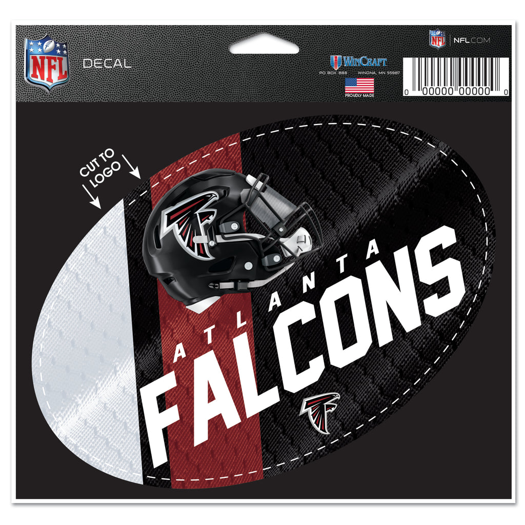 Atlanta Falcons 5.75" x 5.5" Oval Decal
