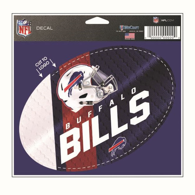 Buffalo Bills 5.75" x 5.5" Oval Decal