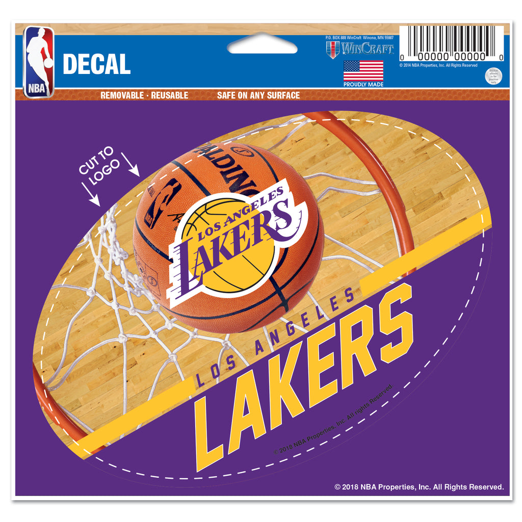 Los Angeles Lakers 5.75" x 5.5" Oval Decal