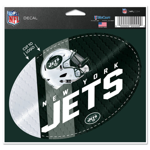 New York Jets 5.75" x 5.5" Oval Decal