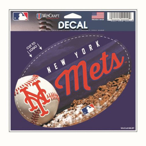 New York Mets 5.75" x 5.5" Oval Decal