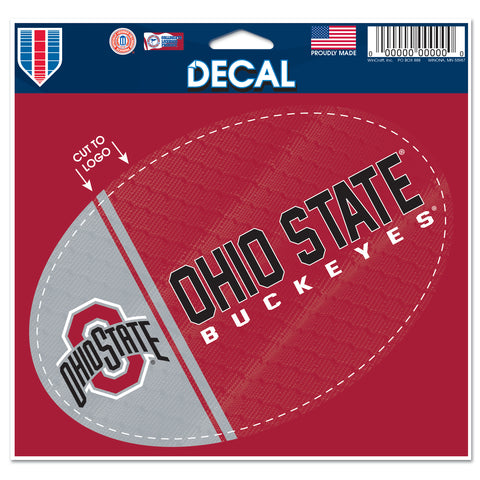 Ohio State Buckeyes 5.75" x 5.5" Oval Decal