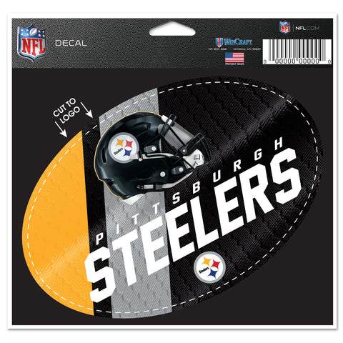 Pittsburgh Steelers 5.75" x 5.5" Oval Decal