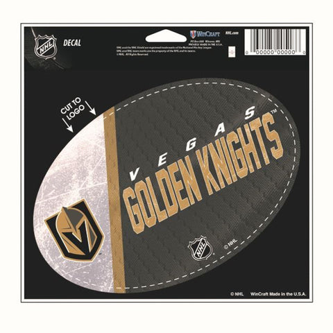 Vegas Golden Knights 5.75" x 5.5" Oval Decal