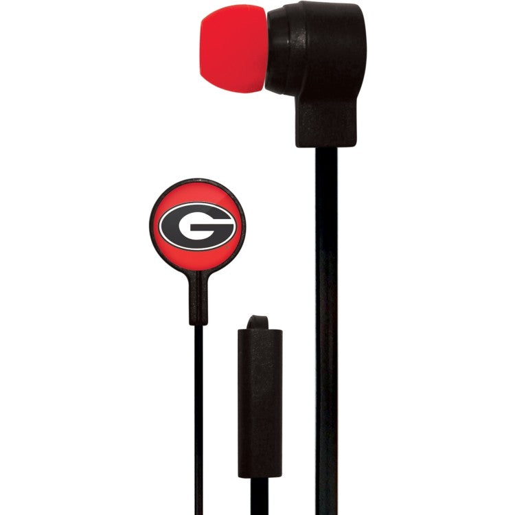 Georgia Bulldogs Slim Hands Free Ear Buds