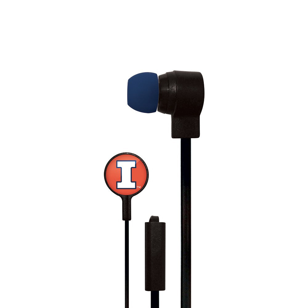 Illinois Fighting Illini Slim Hands Free Ear Buds