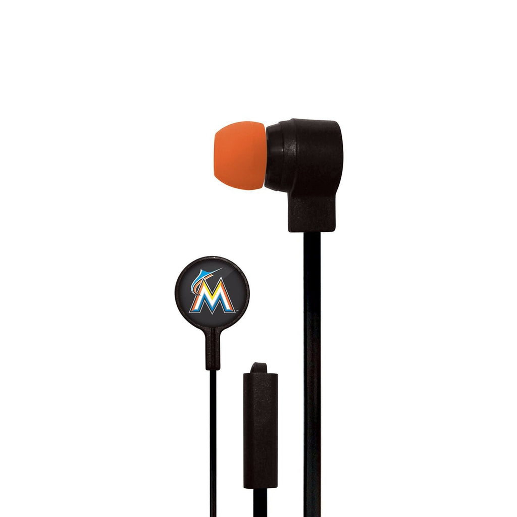 Miami Marlins Slim Hands Free Ear Buds
