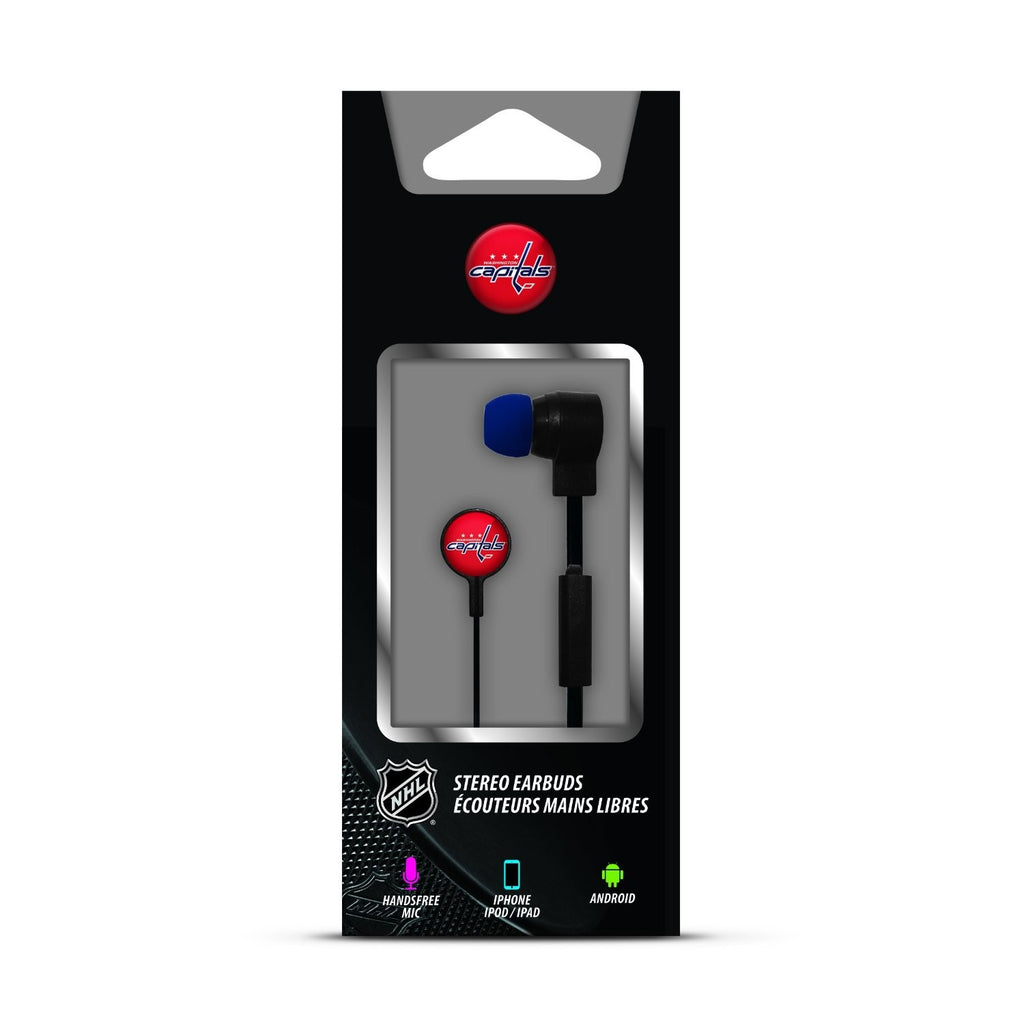 Washington Capitals Slim Hands Free Ear Buds