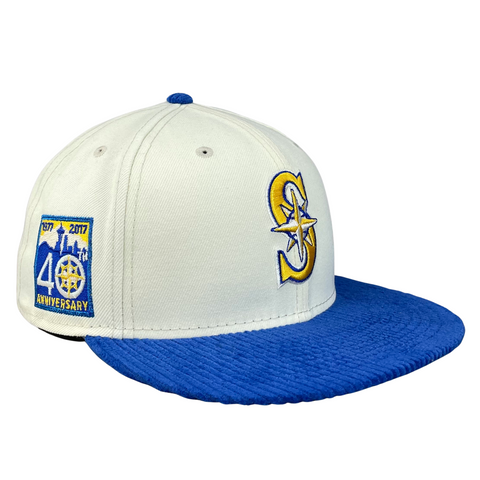 59FIFTY Seattle Mariners Chrome/Royal/Green 40th Anniversary Patch