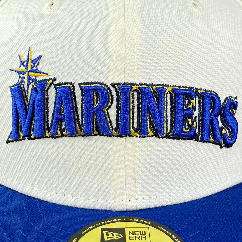 Seattle Mariners New Era Vegas Gold/H Red Bill And Doscientos Blue Bottom  With 40TH Anniversary Patch On 9FIFTY Adjustable SnapBack Hat