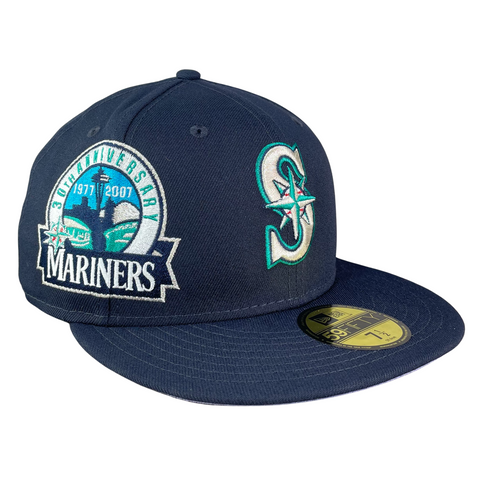59FIFTY Seattle Mariners Navy/Purple XL Logo Patch