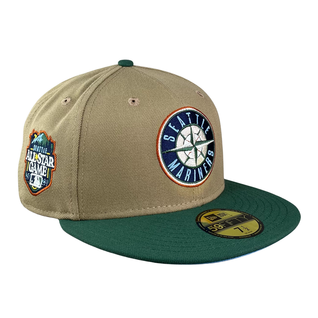 59FIFTY Seattle Mariners Khaki/Green/Sky Blue 2023 All Star Game Patch