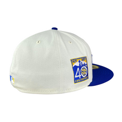 59FIFTY Seattle Mariners Cream/Royal/Gray 40th Anniversary Patch