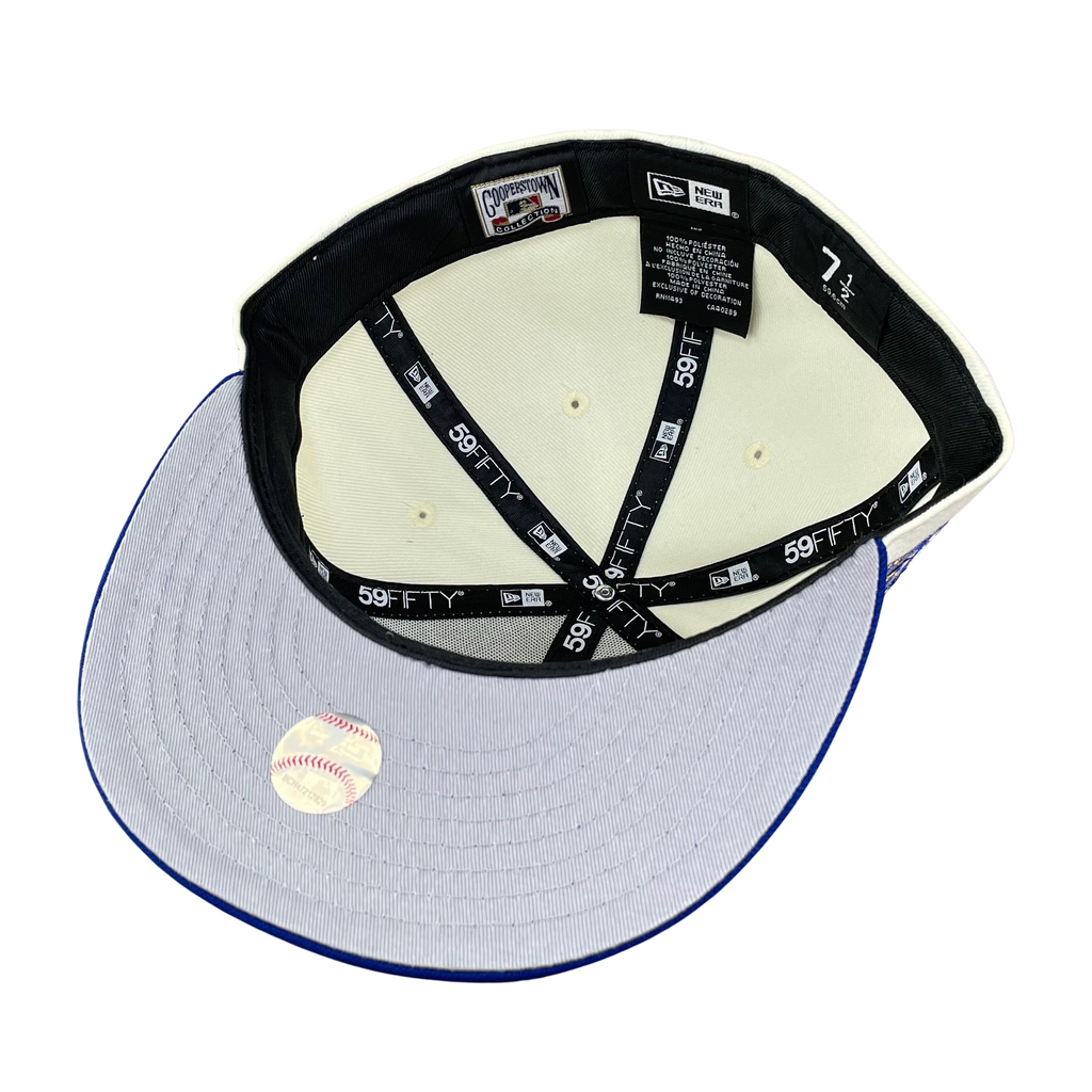 New Era Seattle Mariners Movie Collection 40th Anniversary Patch Capsule Hats Exclusive 59FIFTY Fitted Hat White/Orange