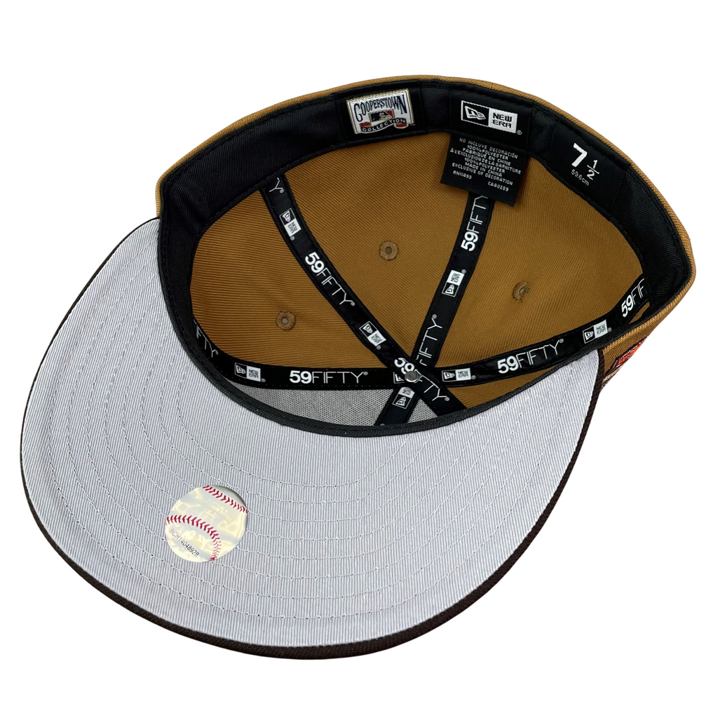 Orange New York Mets Camo Visor Gray Bottom Shea Stadium 40th Anniversary Side Patch New Era 59FIFTY Fitted 73/8