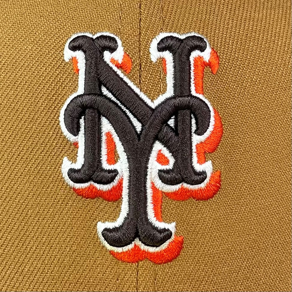 Orange New York Mets Camo Visor Gray Bottom Shea Stadium 40th Anniversary Side Patch New Era 59FIFTY Fitted 73/8