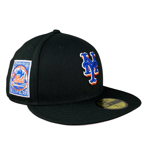 59FIFTY New York Mets Black/Pink 25th Anniversary Patch