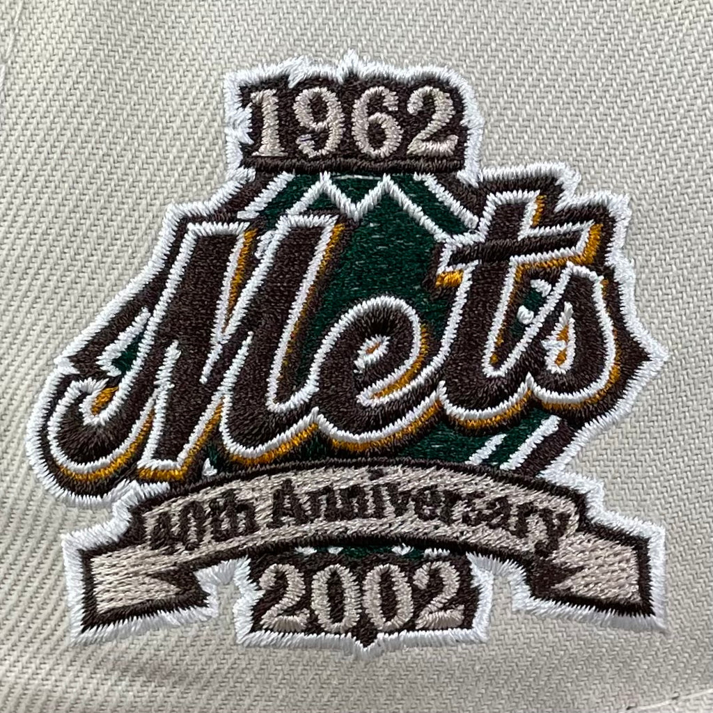 New York Mets Stone/Brown with Green UV 40th Anniversary Sidepatch 5950 Hat  – Fan Treasures