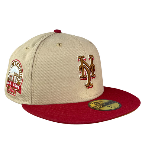 59FIFTY New York Mets Camel/Cardinal/Peanut Shea Stadium Patch
