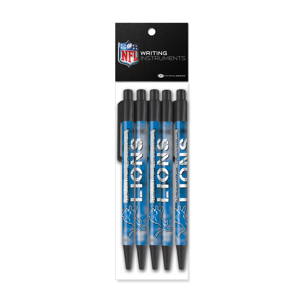 Detroit Lions 5 Pk Colorama Pen