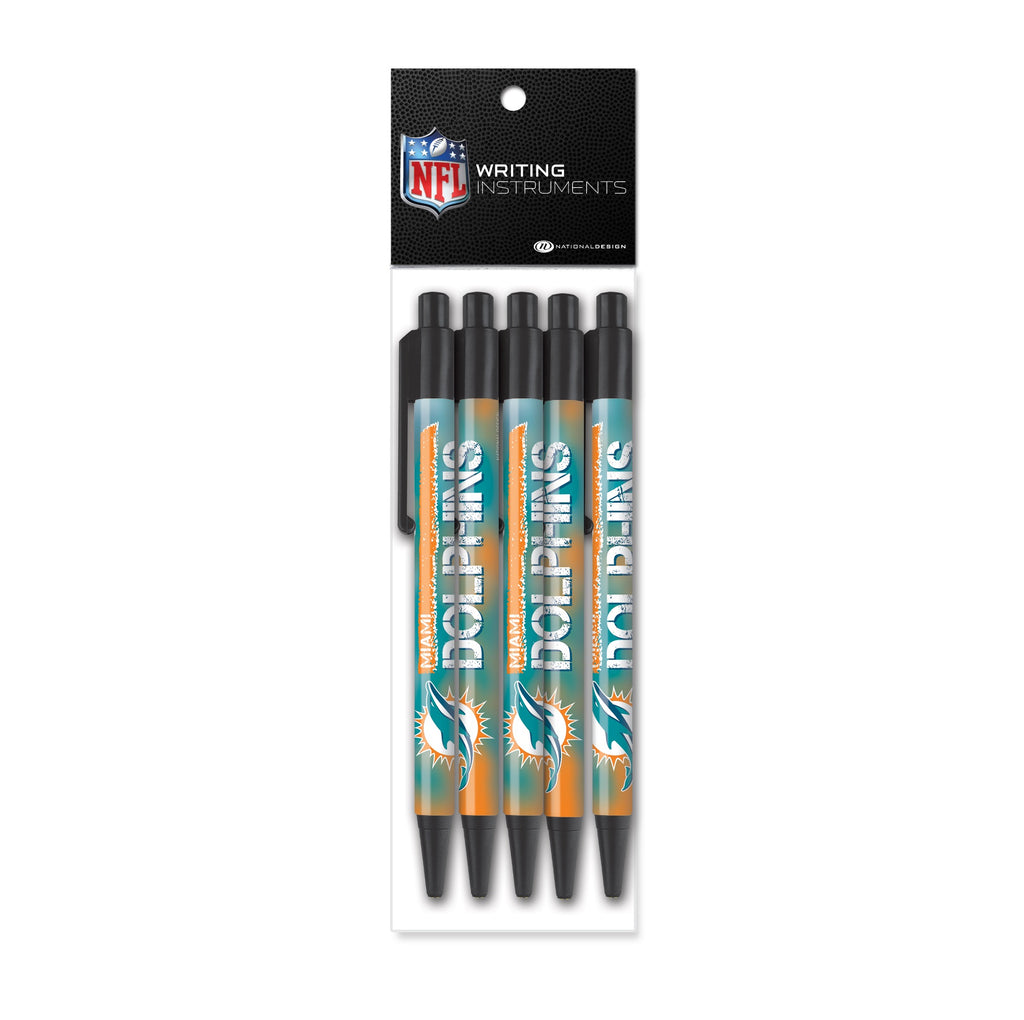 Miami Dolphins 5 Pk Colorama Pen
