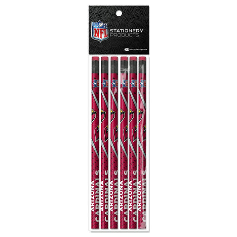 Arizona Cardinals 6 Pack Pencils