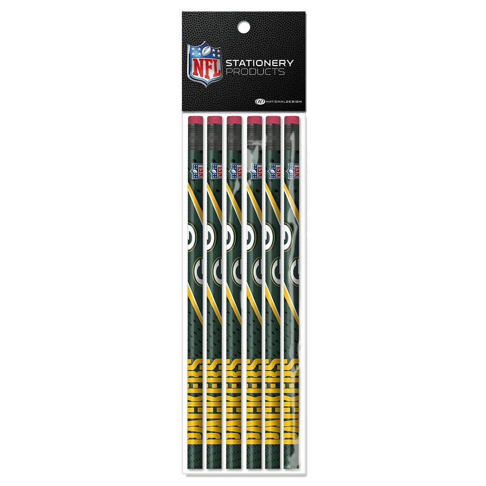 Green Bay Packers 6 Pack Pencils