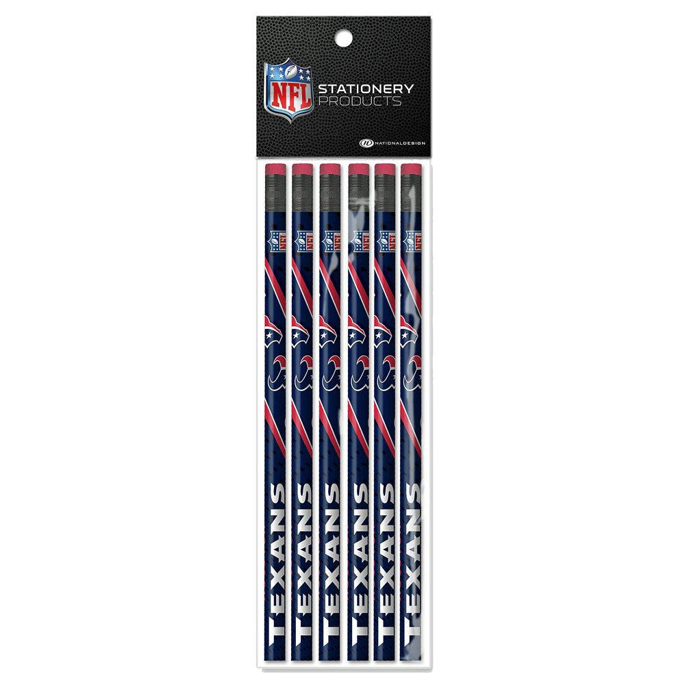 Houston Texans 6 Pack Pencils